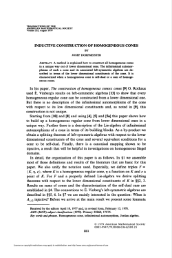 inductive construction of homogeneous cones