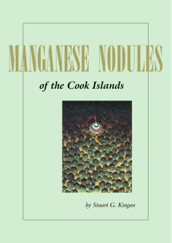 Manganese Nodules of the Cook Islands