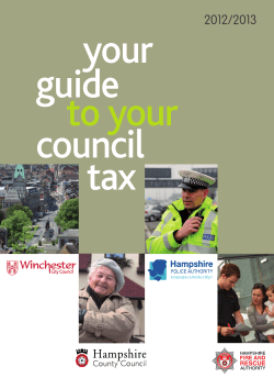 Guide to your council tax