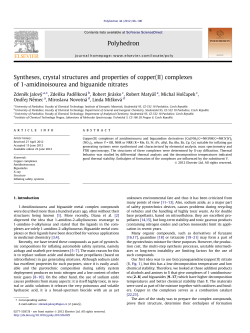 Syntheses, crystal structures and properties of copper(II) complexes