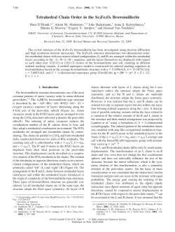 Tetrahedral Chain Order in the Sr2Fe2O5 Brownmillerite