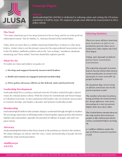 Concept Paper - Just Leadership USA