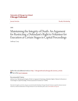 Maintaining the Integrity of Death: An Argument