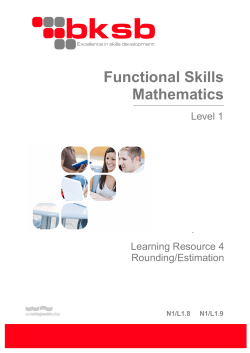 Functional Skills Mathematics
