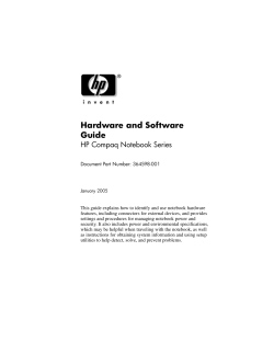 Hardware and Software Guide