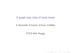 A graph easy class of mute terms