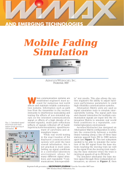Mobile Fading Simulation