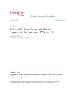 Suffocated Habeas Corpus and Merciless Clemency