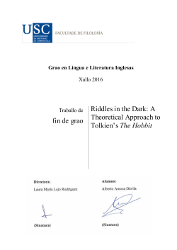 A Theoretical Approach to Tolkien`s The Hobbit