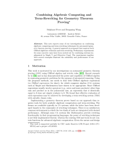 Combining Algebraic Computing and Term