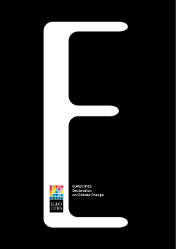 EUROCITIES Declaration on Climate Change