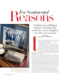 For Sentimental Reasons: Nat King Cole and JFK