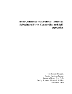 From Cellblocks to Suburbia: Tattoos as Subcultural Style