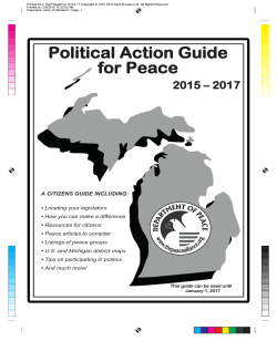 Political Action Guide for Peace
