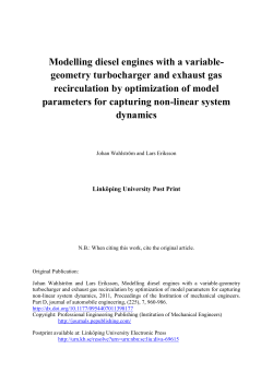 Modelling diesel engines with a variable-geometry