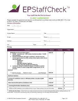 EPStaffCheck - Zebu Compliance Solutions