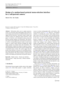 Design of a motion-based gestural menu-selection interface