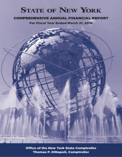 2016 CAFR - Office of the State Comptroller