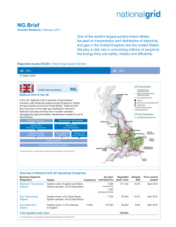 NG.Brief - National Grid: Investors