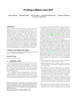 Profiling a Million User DHT