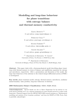 Modelling and long-time behaviour for phase transitions with