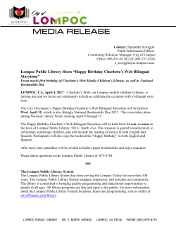 Lompoc Public Library Hosts &ldquo;Happy Birthday Charlotte`s Web