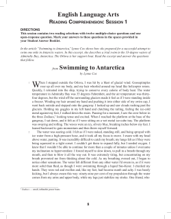 from Swimming to Antarctica