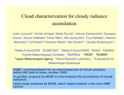Cloud characterization for cloudy radiance assimilation