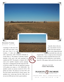 and 640 acres (Tract 2) in two locations, 11 miles and six miles, res