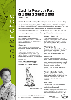 Cardinia Reservoir Park Visitor Guide
