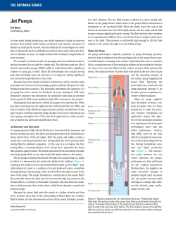 The Defining Series: Jet Pumps