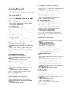 2017 Narrative Conference Sessions | 1