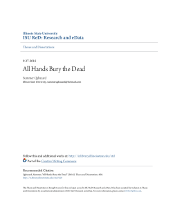 All Hands Bury the Dead - ISU ReD: Research and eData