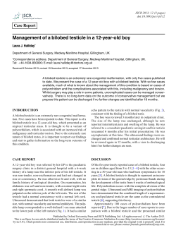 Management of a bilobed testicle in a 12-year