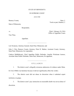 State of Minnesota, Respondent, vs. True Thao
