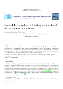 Optimal derivative-free root finding methods based on the Hermite