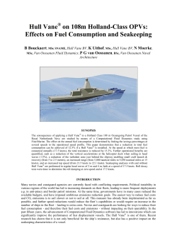 Hull Vane on 108m Holland-Class OPVs: Effects on Fuel
