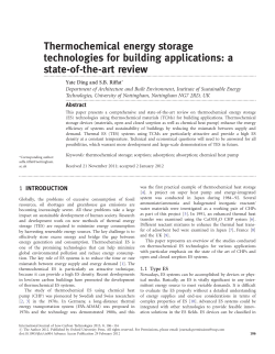 Thermochemical energy storage technologies for