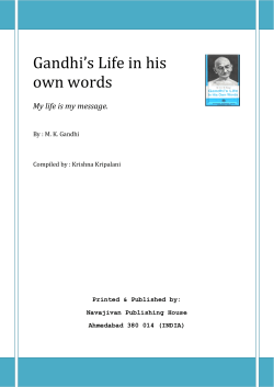 Gandhi`s Life in his own words Gandhi`s Life in