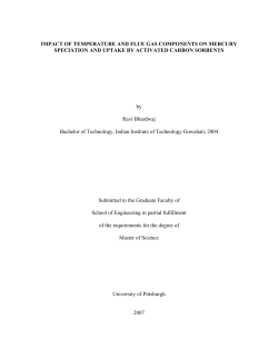 . IMPACT OF TEMPERATURE AND FLUE GAS COMPONENTS ON