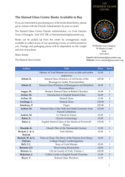 The Stained Glass Centre: Books Available to Buy