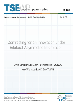 Full text - Toulouse School of Economics