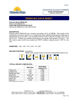 Datasheet - Pinnacle Alloys
