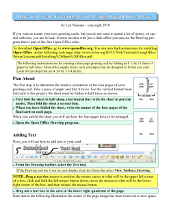 How To Create Greeting Cards Using Open Office