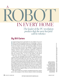 A Robot in Every Home