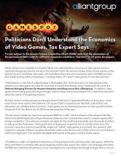 Politicians Don`t Understand the Economics of Video