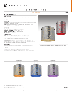 LITHIUM 8 / 12 - Besa Lighting