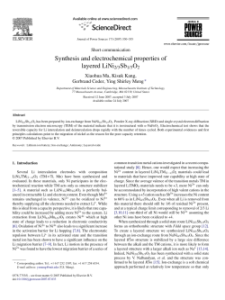Synthesis and electrochemical properties of layered LiNi2/3Sb1/3O2