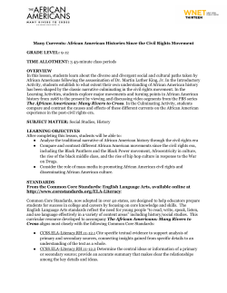 Many Currents: African American Histories Since