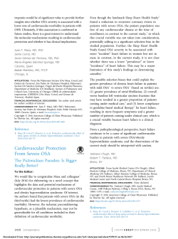 Cardiovascular Protection From Severe OSA
